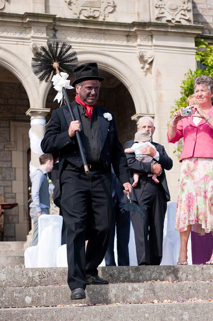 A kiss from a Chimney Sweep at a wedding is meant to bring good luck.. 