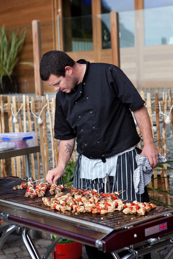 Always a cracking BBQ at Tunnels Beaches Wedding Venue in Devon