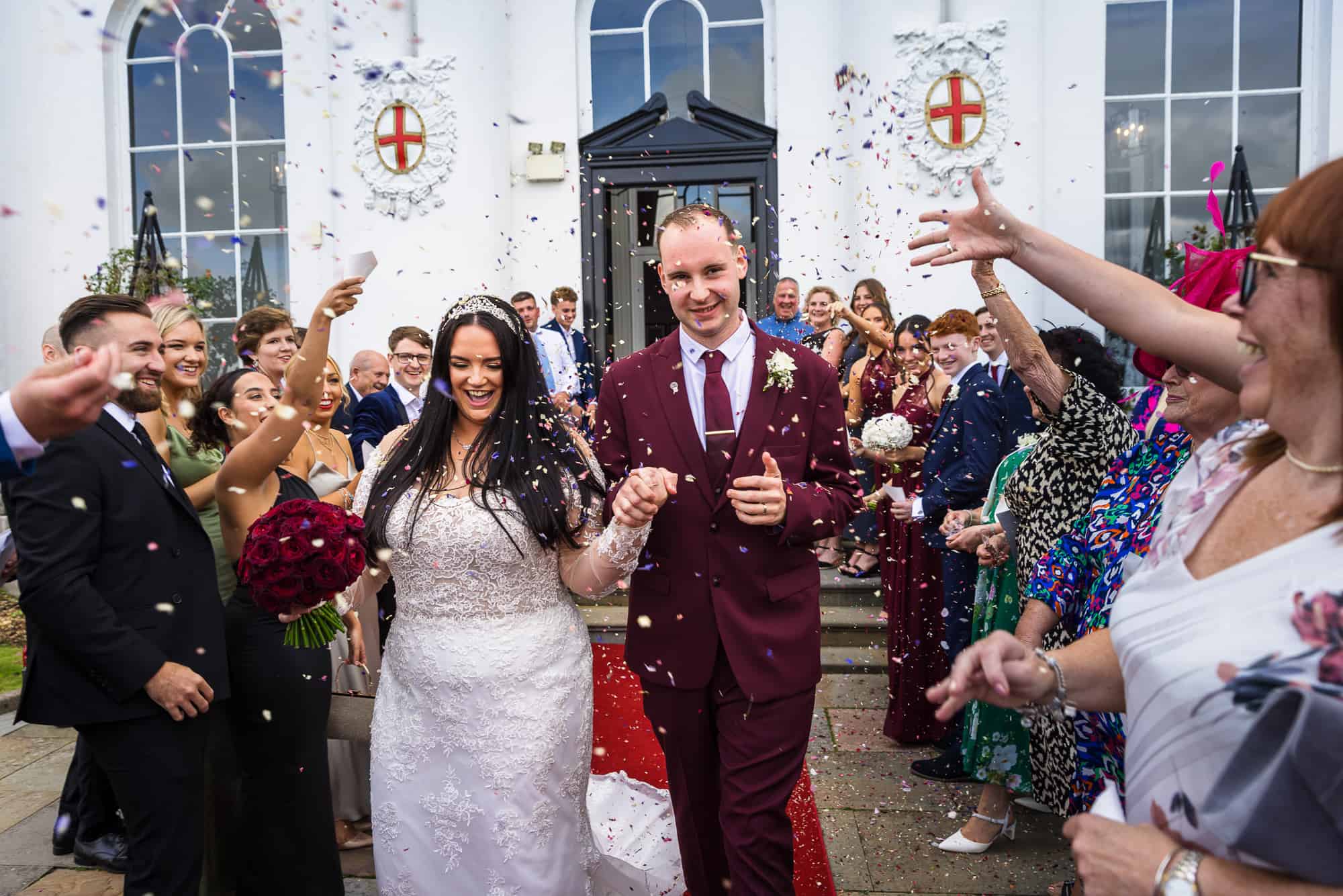 Got to love a Wedding Confetti shot, always plenty of smiling faces. 